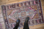 2.5x4 Vintage Distressed Oushak Rug