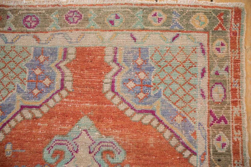 2.5x5 Vintage Distressed Oushak Rug Runner