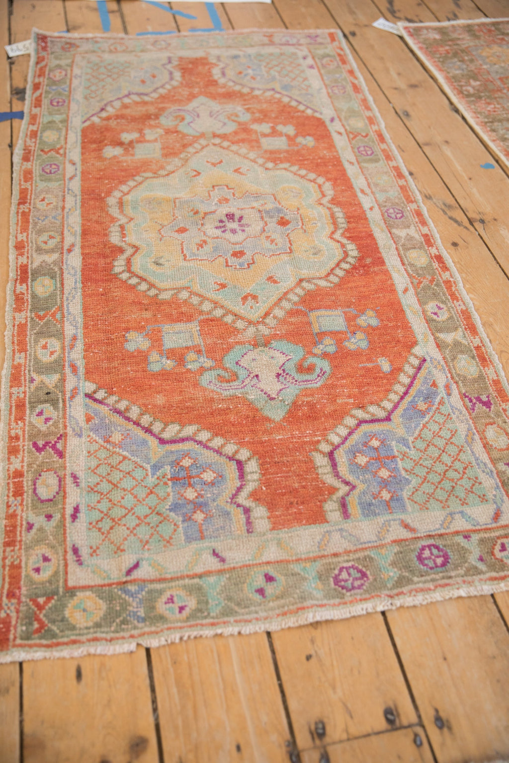 2.5x5 Vintage Distressed Oushak Rug Runner