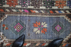 2.5x5 Vintage Distressed Oushak Rug Runner