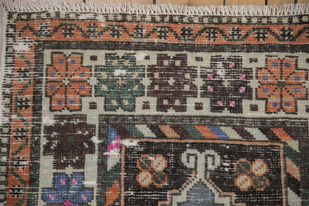 2.5x5 Vintage Distressed Oushak Rug Runner
