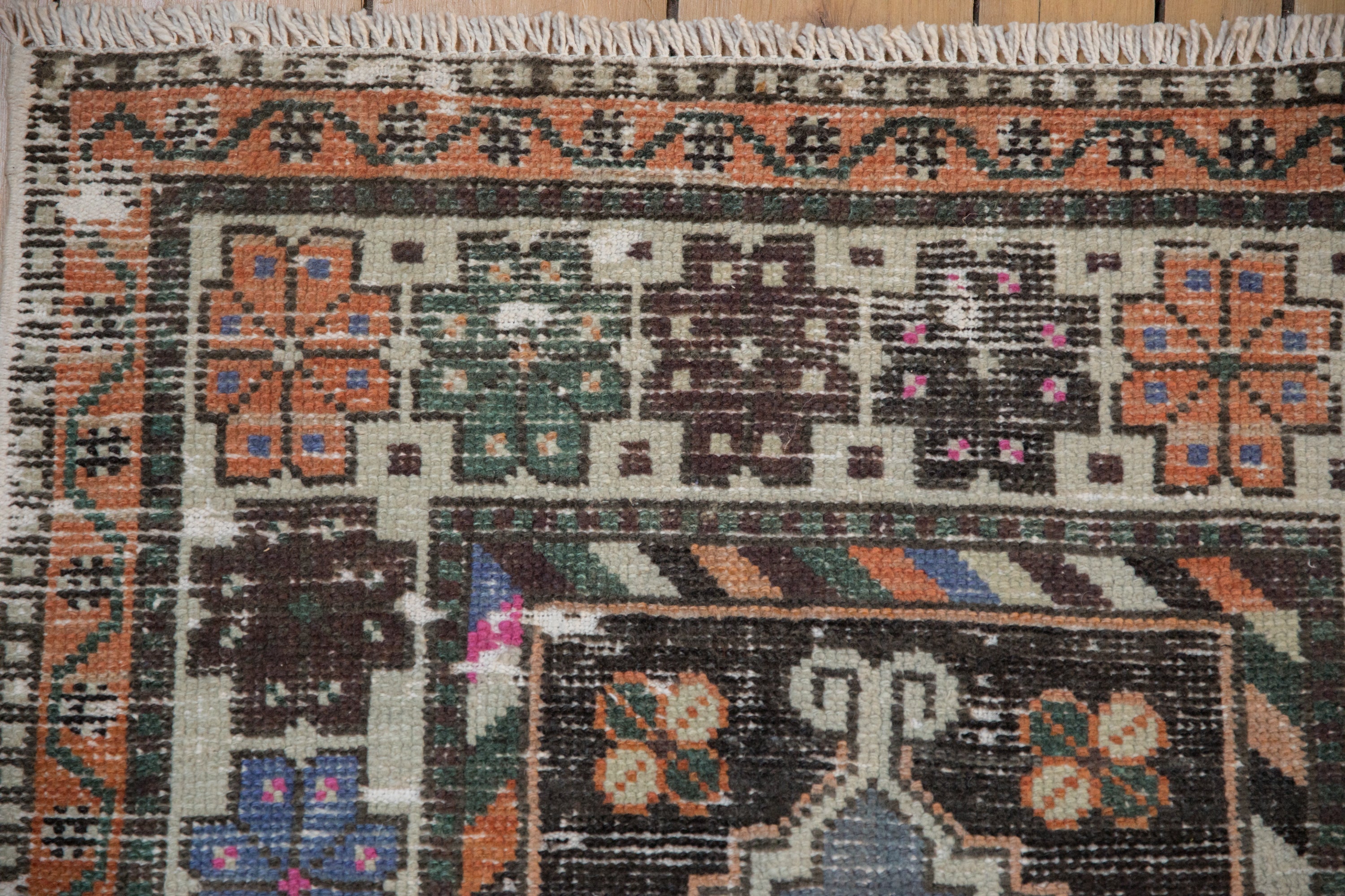 2.5x5 Vintage Distressed Oushak Rug Runner