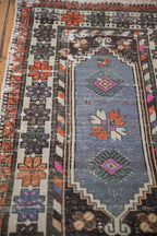 2.5x5 Vintage Distressed Oushak Rug Runner