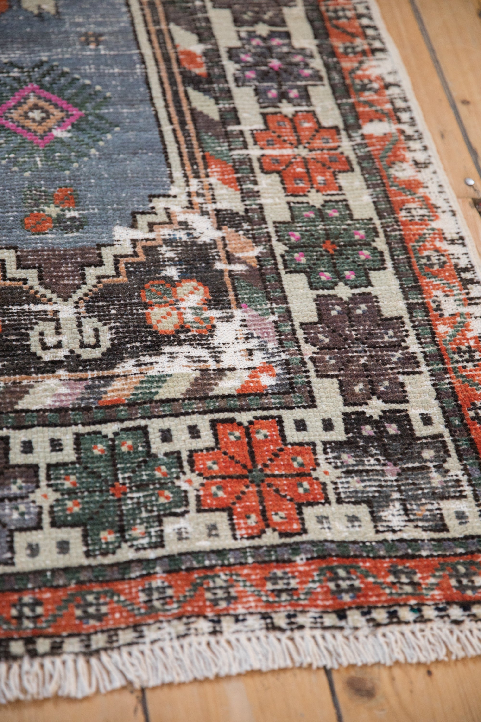 2.5x5 Vintage Distressed Oushak Rug Runner