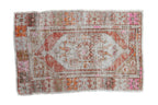 2.5x4 Vintage Distressed Oushak Rug
