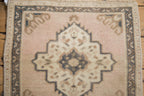 1.5x2 Vintage Distressed Oushak Square Rug Mat