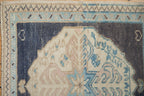 1.5x2 Vintage Distressed Oushak Square Rug Mat