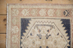 2x2 Vintage Distressed Oushak Square Rug Mat