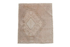 1.5x2 Vintage Distressed Oushak Square Rug Mat