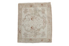 1.5x2 Vintage Distressed Oushak Square Rug Mat