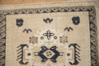 2x2 Vintage Distressed Oushak Square Rug Mat