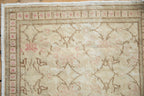 1.5x1.5 Vintage Distressed Kayseri Square Rug Mat