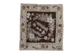 2x2 Vintage Distressed Oushak Square Rug Mat