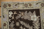 2x2 Vintage Distressed Oushak Square Rug Mat