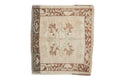 2x2.5 Vintage Distressed Oushak Square Rug Mat