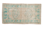 2.5x5 Vintage Distressed Oushak Rug Runner