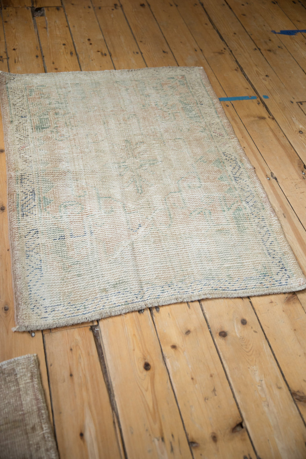 3x3.5 Vintage Distressed Oushak Square Rug