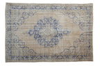 7x10 Vintage Distressed Oushak Carpet