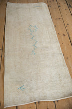 2x4.5 Vintage Distressed Oushak Rug Runner
