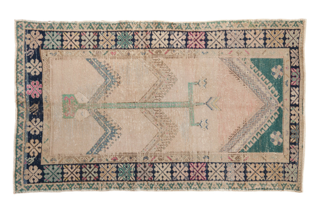 3.5x6 Vintage Distressed Oushak Rug