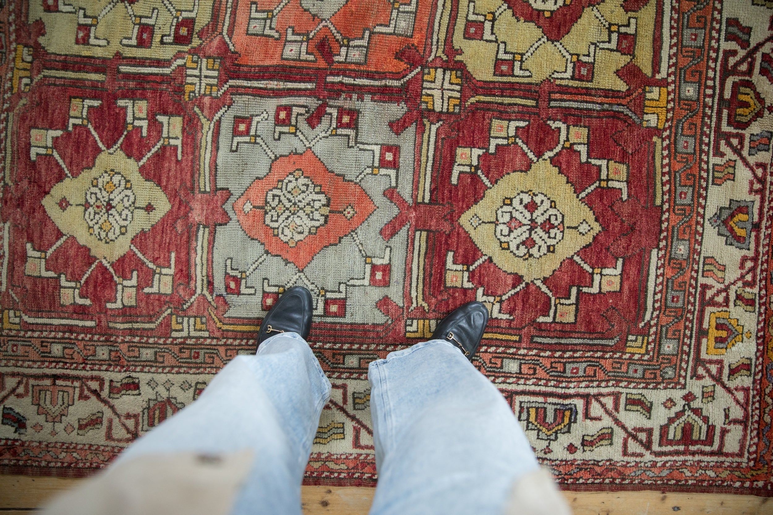 5.5x6.5 Vintage Oushak Carpet