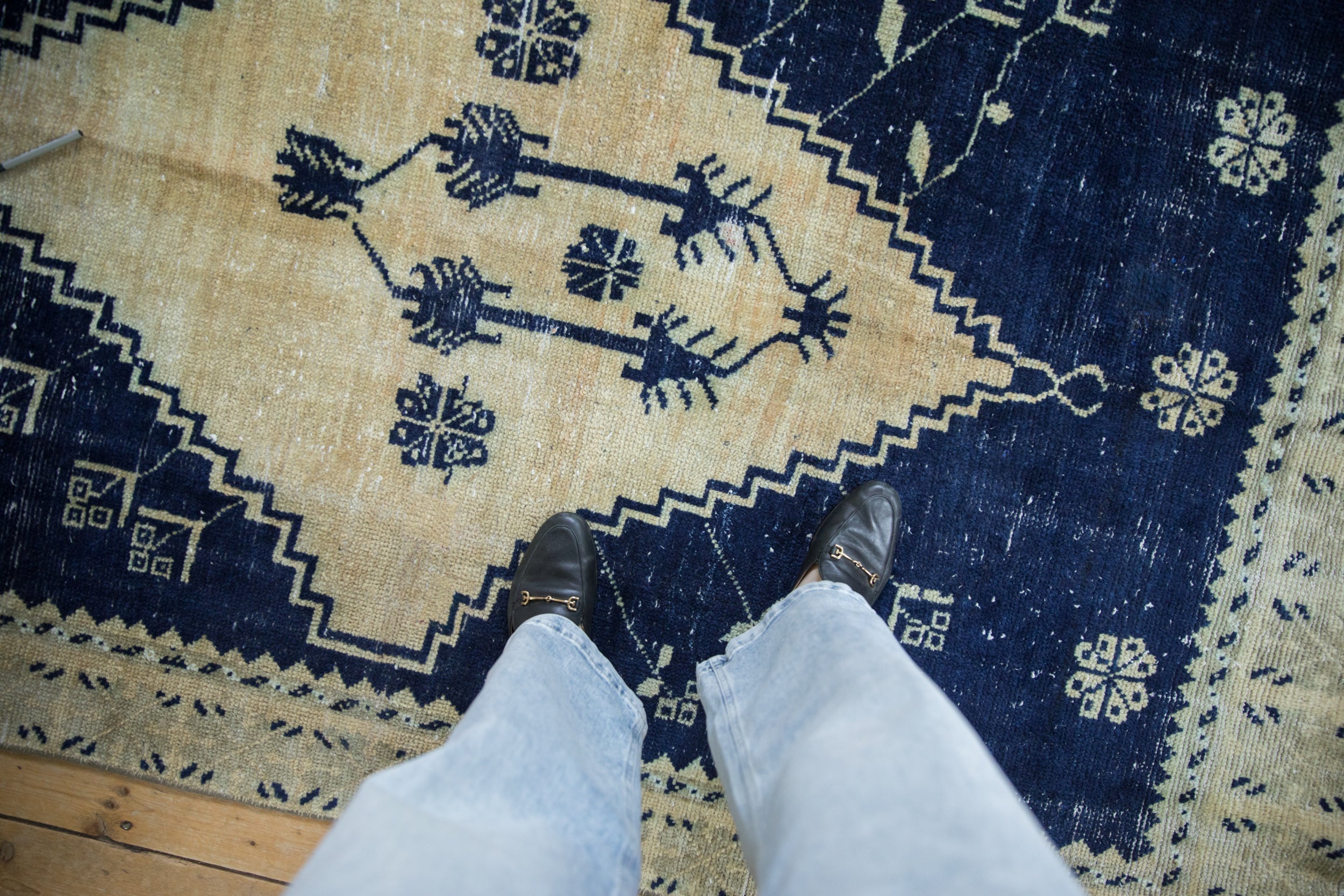 4.5x7.5 Vintage Distressed Oushak Rug