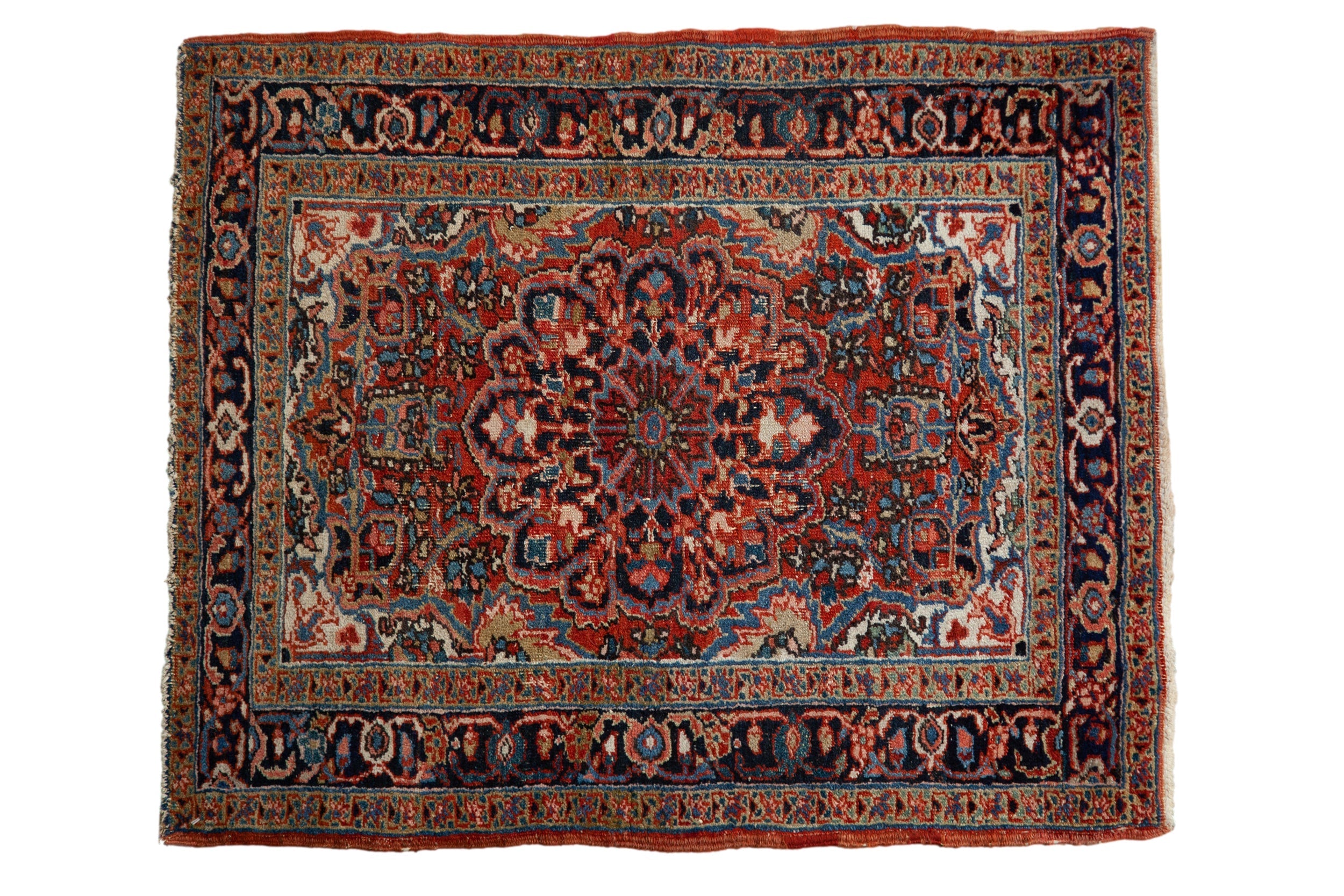 3x4 Vintage Fine Heriz Square Rug