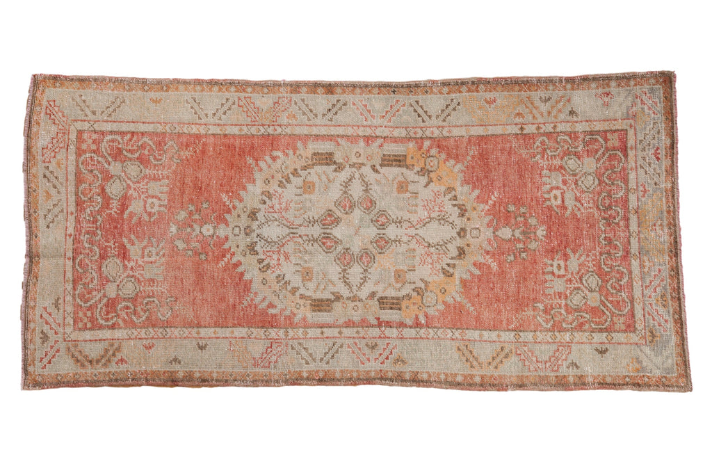 3x6 Vintage Distressed Oushak Rug Runner