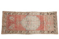 3x6.5 Vintage Distressed Oushak Rug Runner