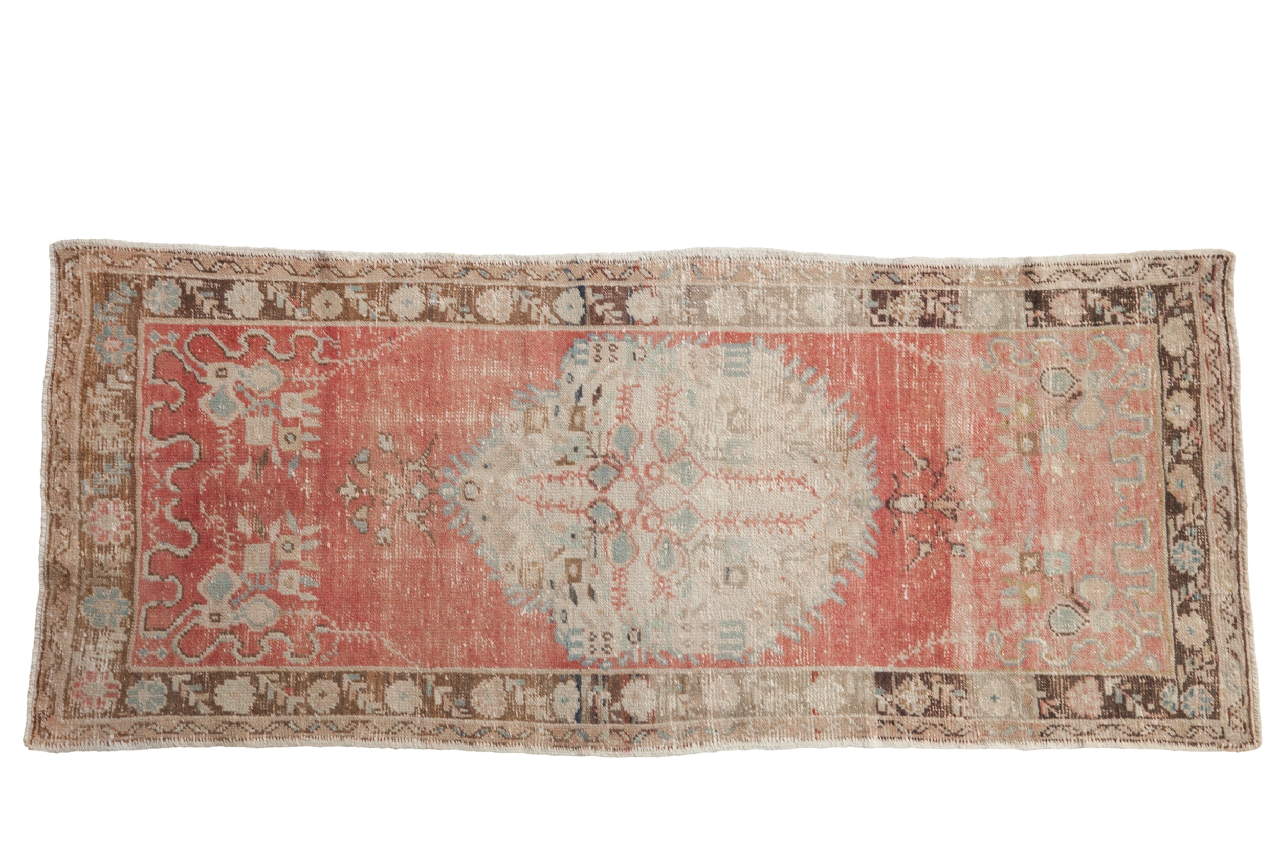 3x6.5 Vintage Distressed Oushak Rug Runner
