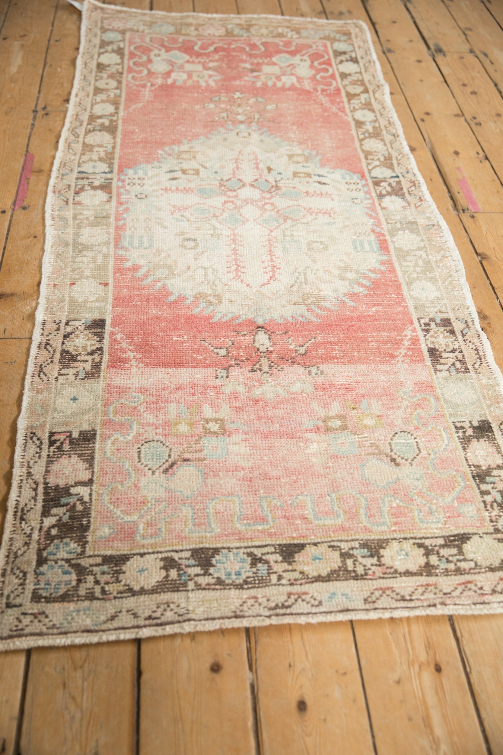 3x6.5 Vintage Distressed Oushak Rug Runner