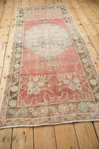 3x6.5 Vintage Distressed Oushak Rug Runner