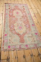 2.5x5.5 Vintage Distressed Oushak Rug Runner