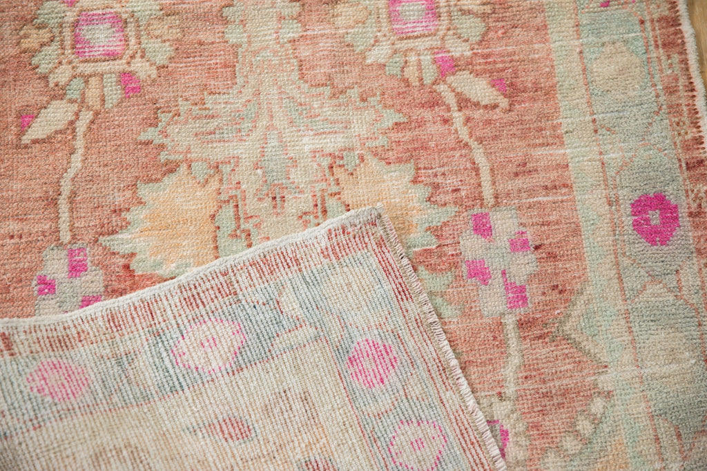 2.5x5.5 Vintage Distressed Oushak Rug Runner