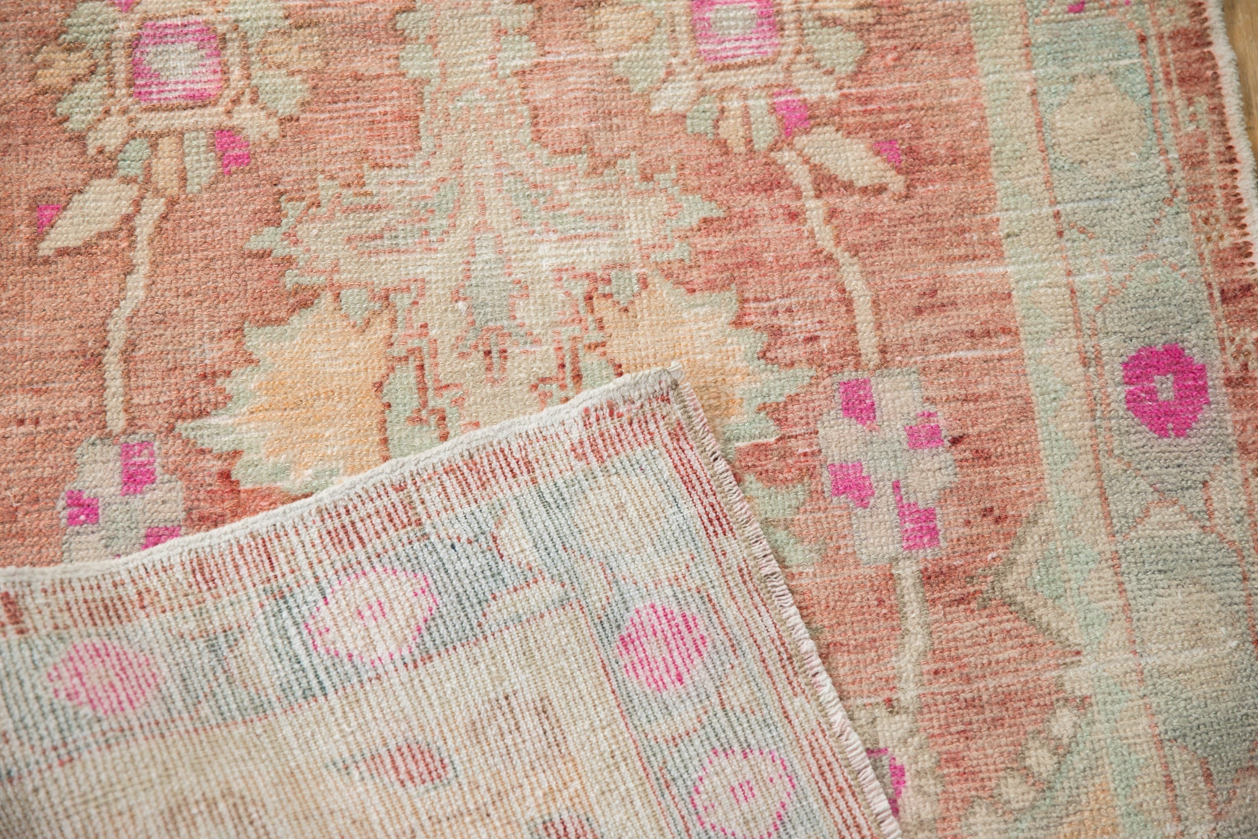 2.5x5.5 Vintage Distressed Oushak Rug Runner