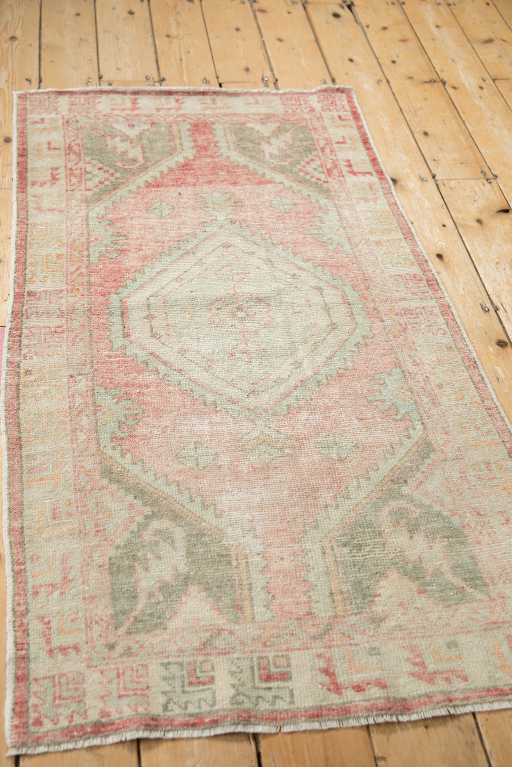2.5x5 Vintage Distressed Oushak Rug Runner
