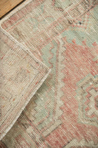 2.5x5 Vintage Distressed Oushak Rug Runner