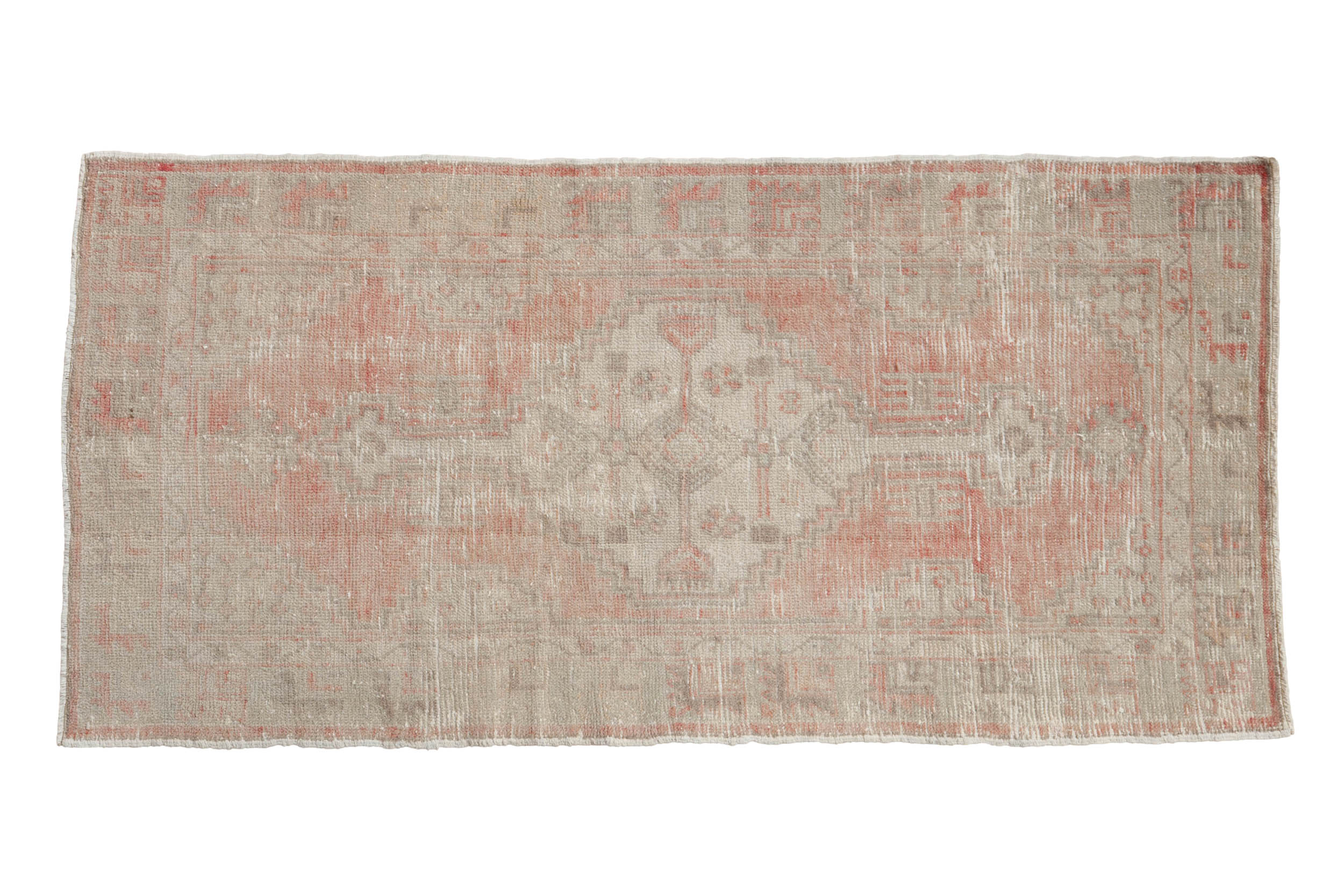 2.5x5 Vintage Distressed Oushak Rug Runner