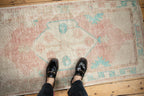 2.5x5 Vintage Distressed Oushak Rug Runner