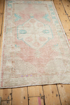 2.5x5 Vintage Distressed Oushak Rug Runner
