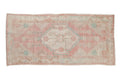 2.5x5.5 Vintage Distressed Oushak Rug Runner