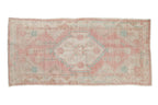 2.5x5.5 Vintage Distressed Oushak Rug Runner