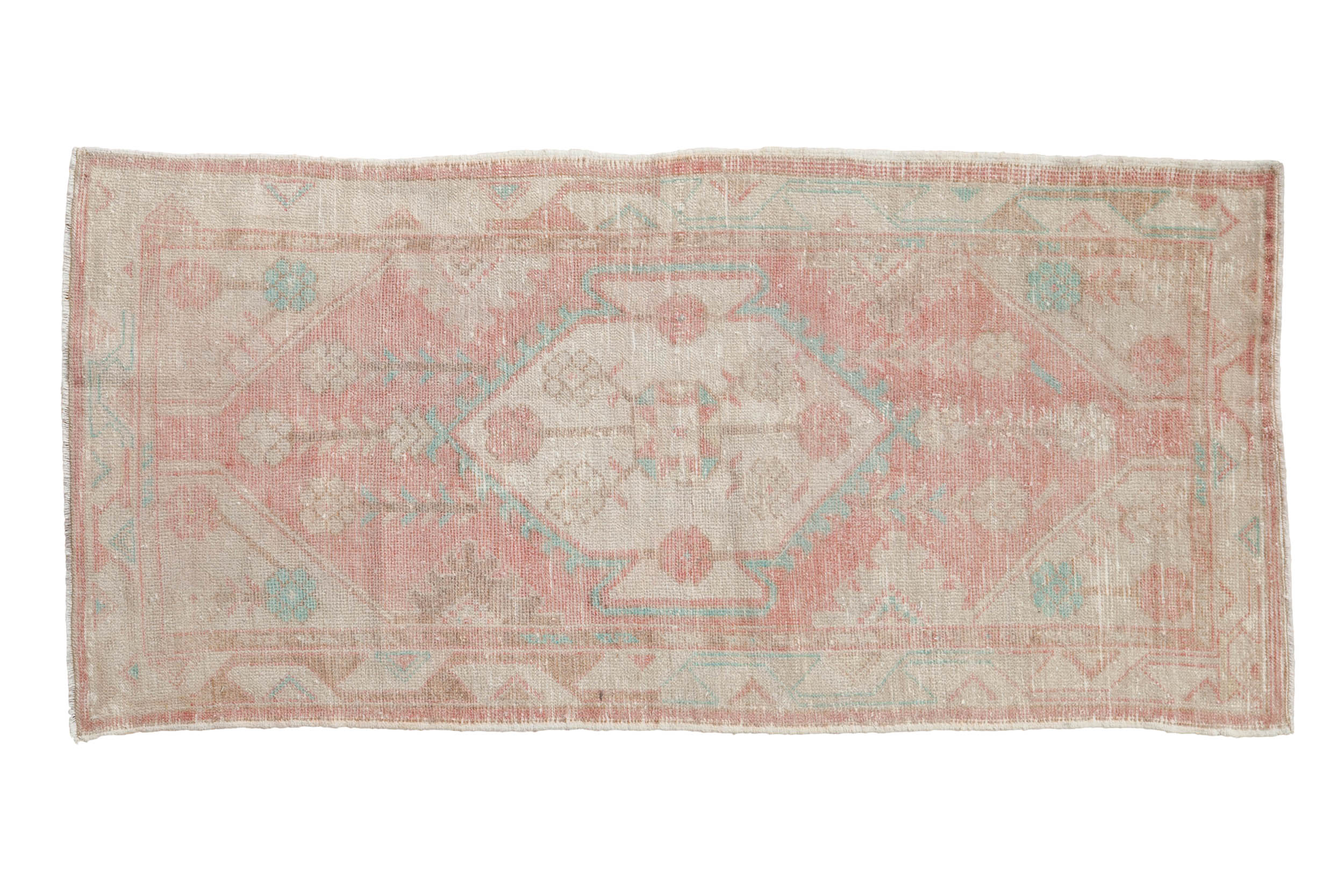 2.5x5.5 Vintage Distressed Oushak Rug Runner