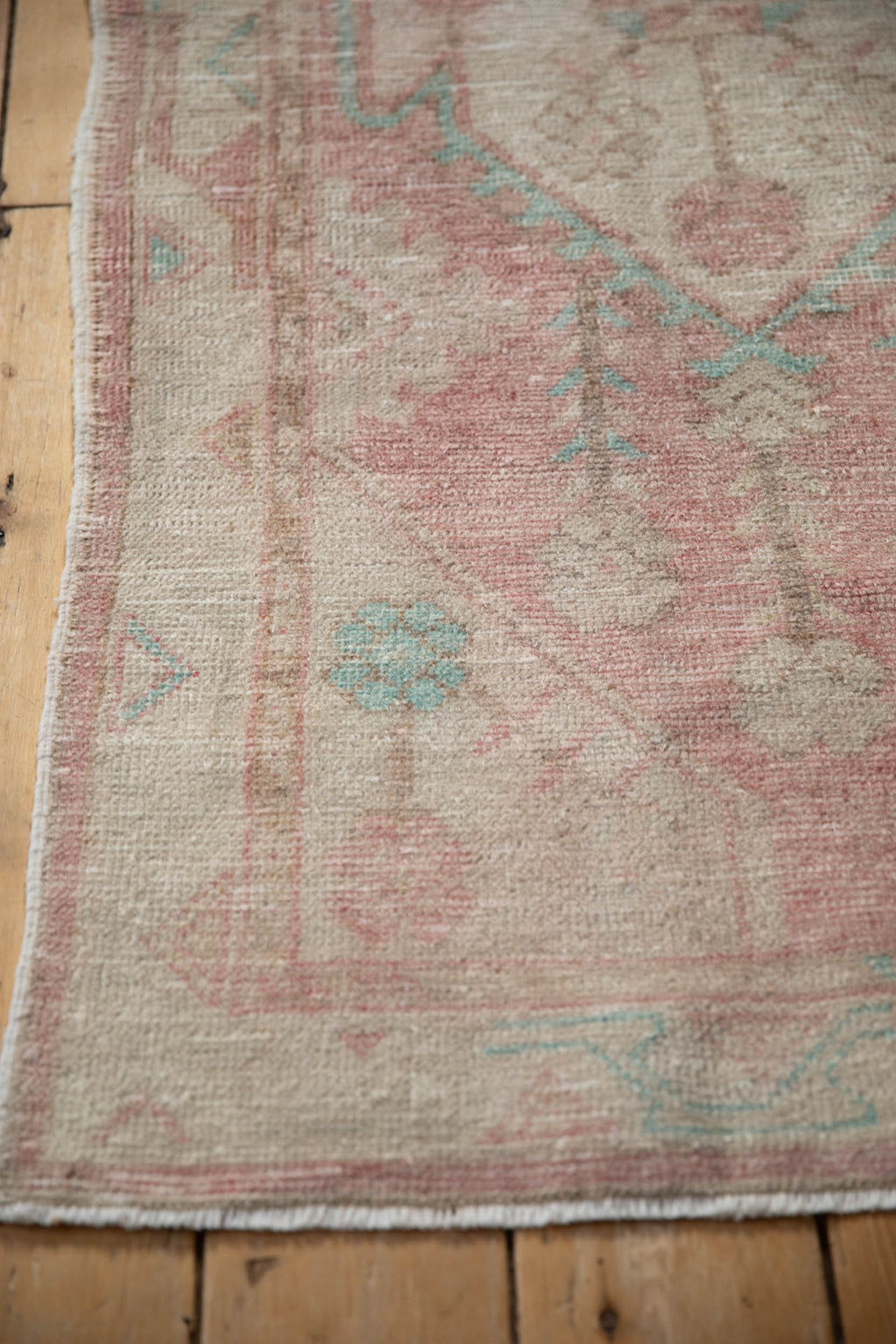 2.5x5.5 Vintage Distressed Oushak Rug Runner