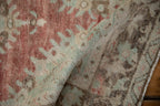 3x6.5 Vintage Distressed Oushak Rug Runner