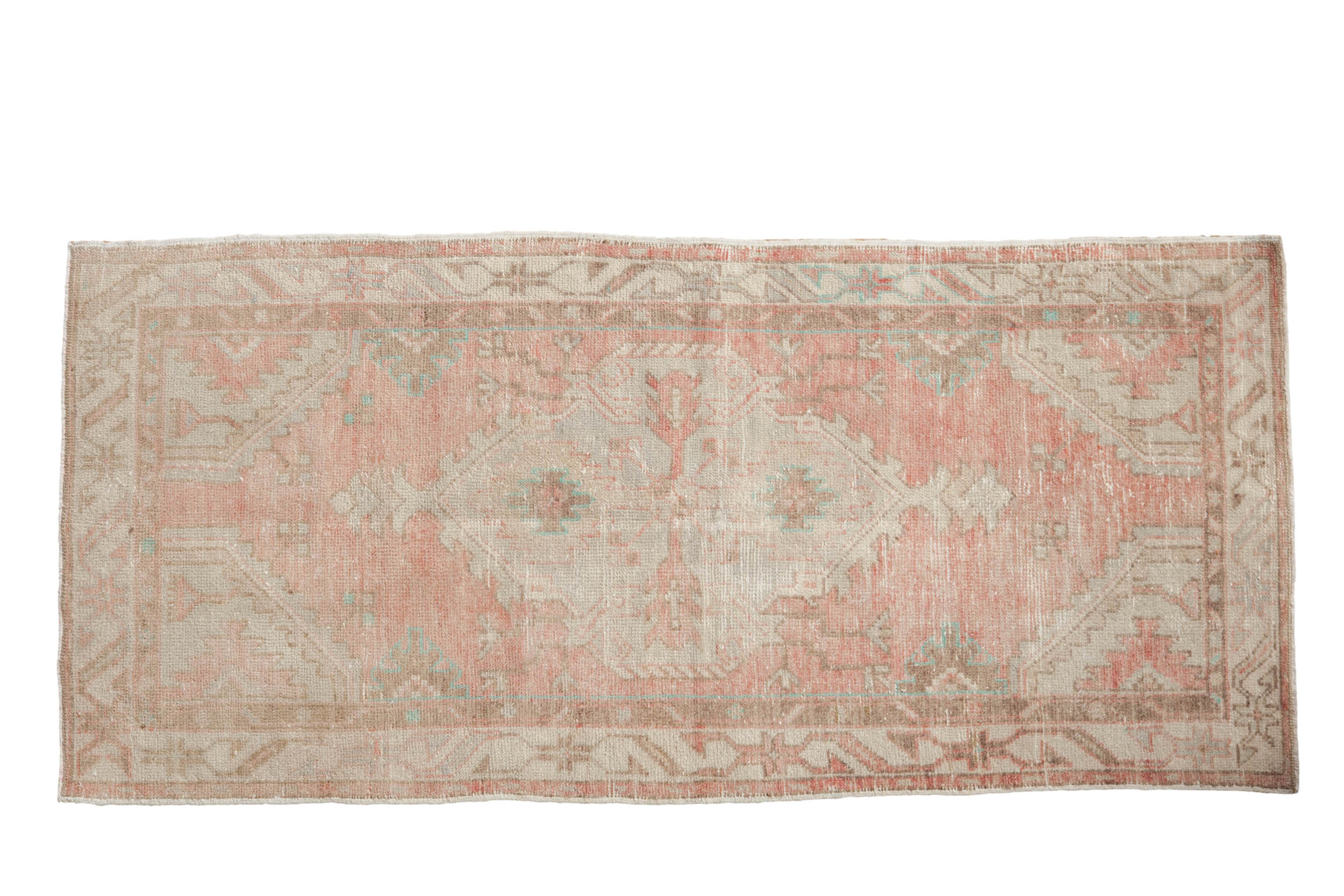 2.5x5.5 Vintage Distressed Oushak Rug Runner