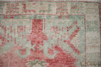 2.5x5 Vintage Distressed Oushak Rug Runner