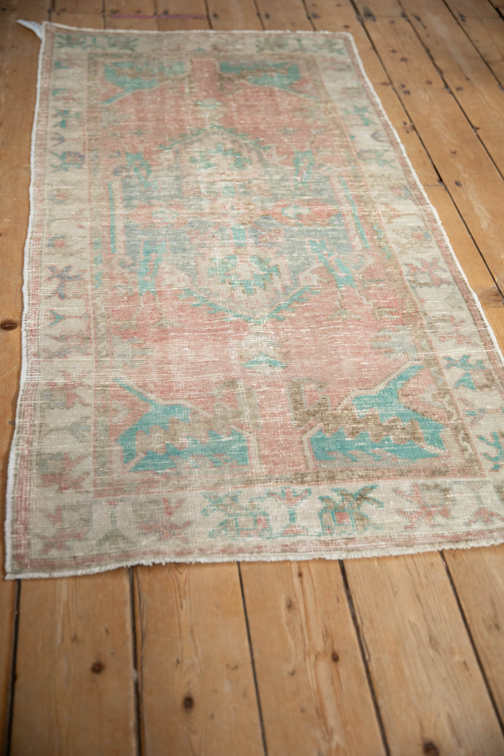 2.5x5.5 Vintage Distressed Oushak Rug Runner