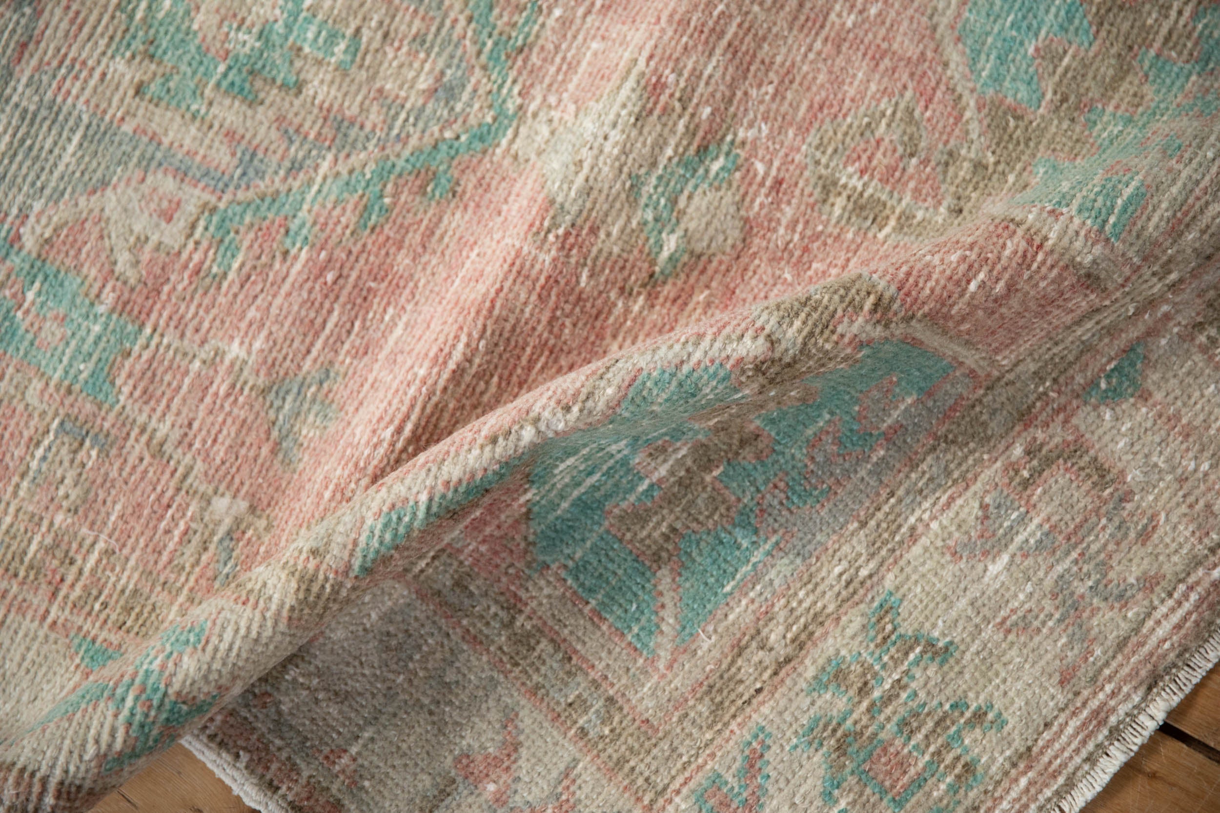 2.5x5.5 Vintage Distressed Oushak Rug Runner