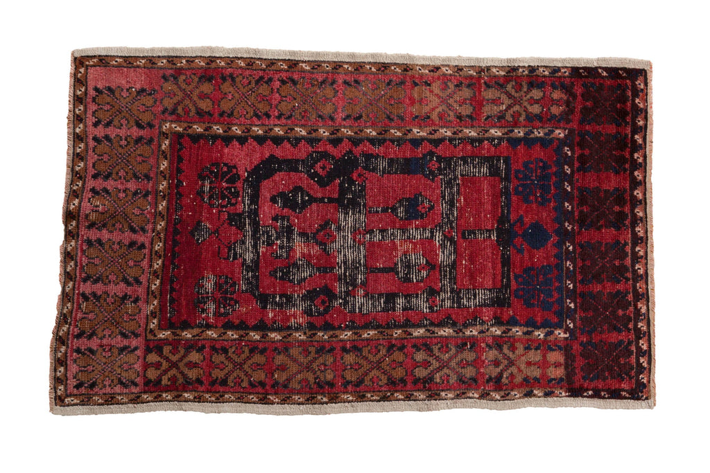 2.5x4.5 Vintage Distressed Oushak Rug
